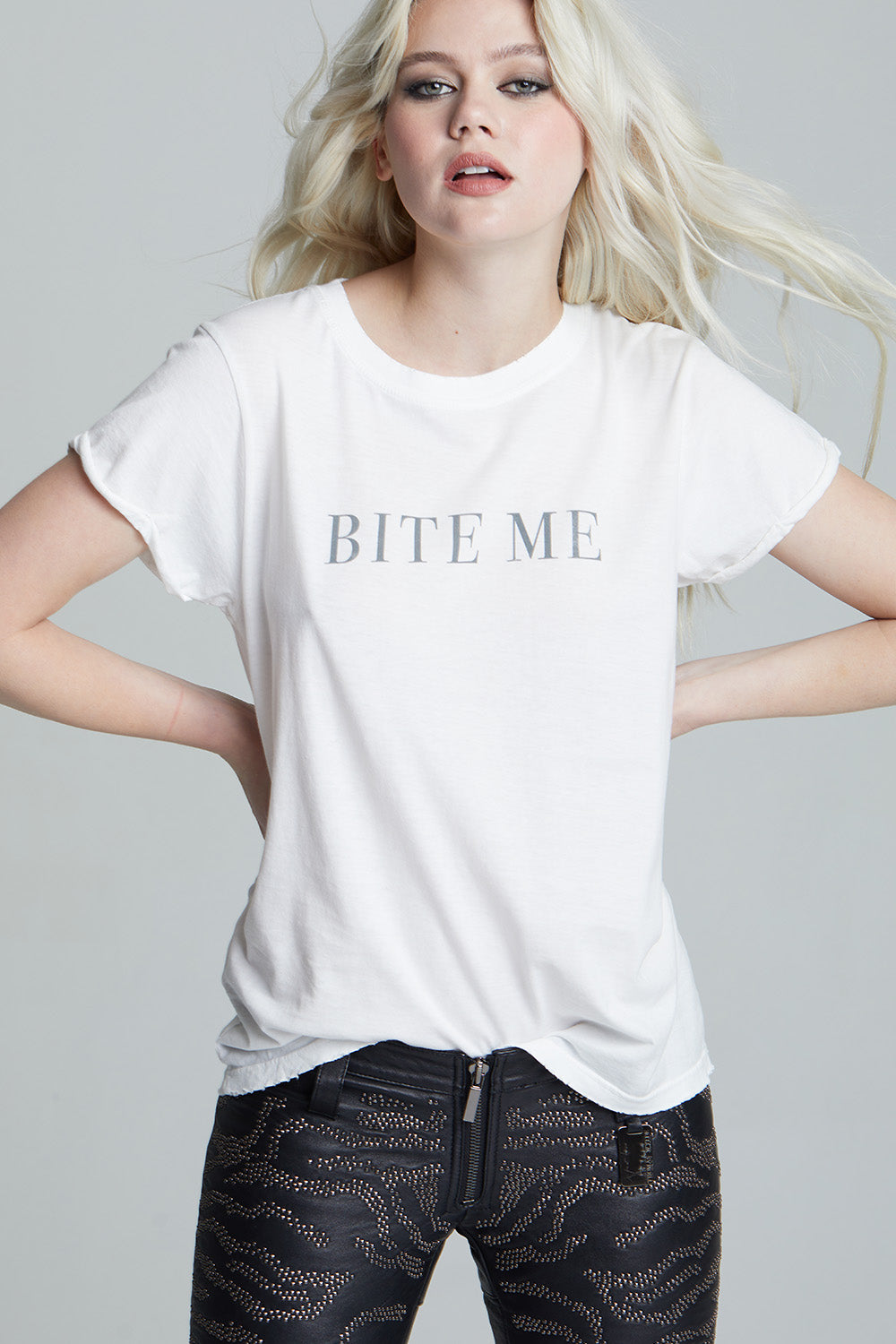 Women's Bite Me T-shirt in White