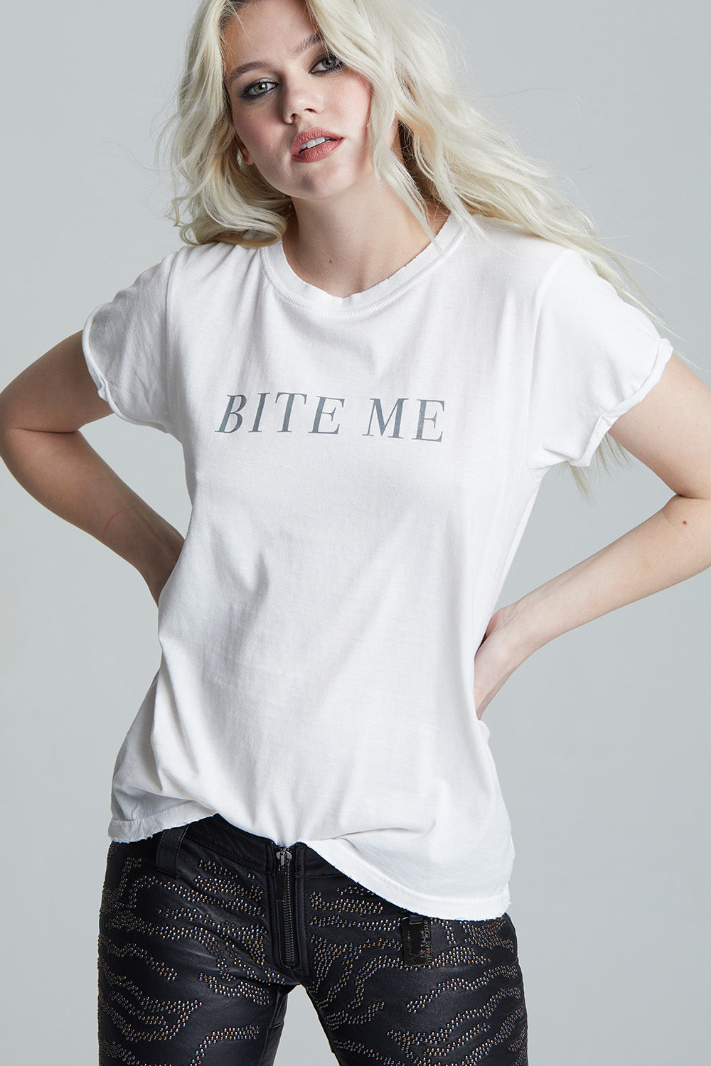 Women's Bite Me T-shirt in White