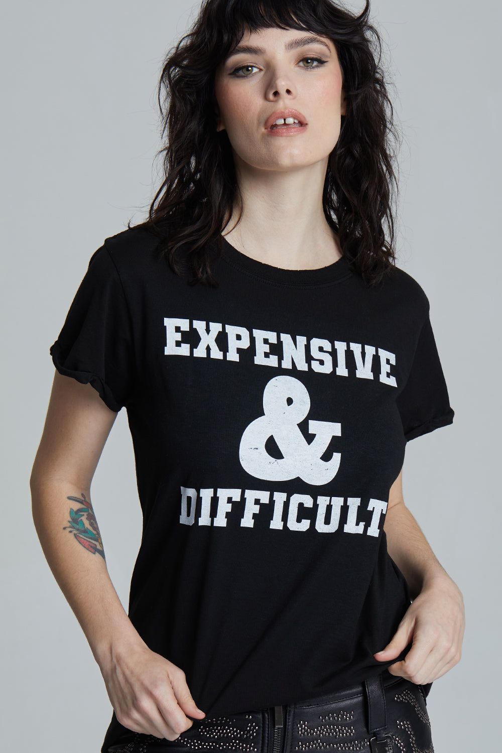 Women's Expensive & Difficult T-shirt in Black