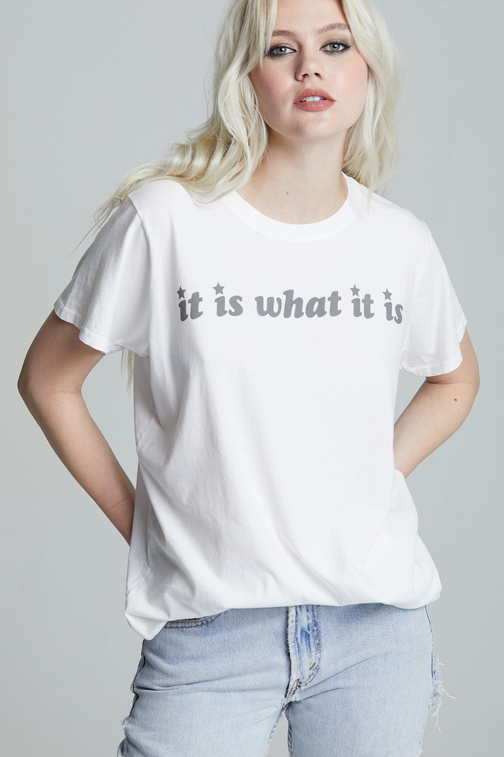 Unisex It Is What It Is T-shirt in White