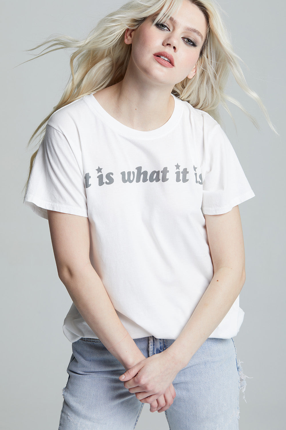Unisex It Is What It Is T-shirt in White
