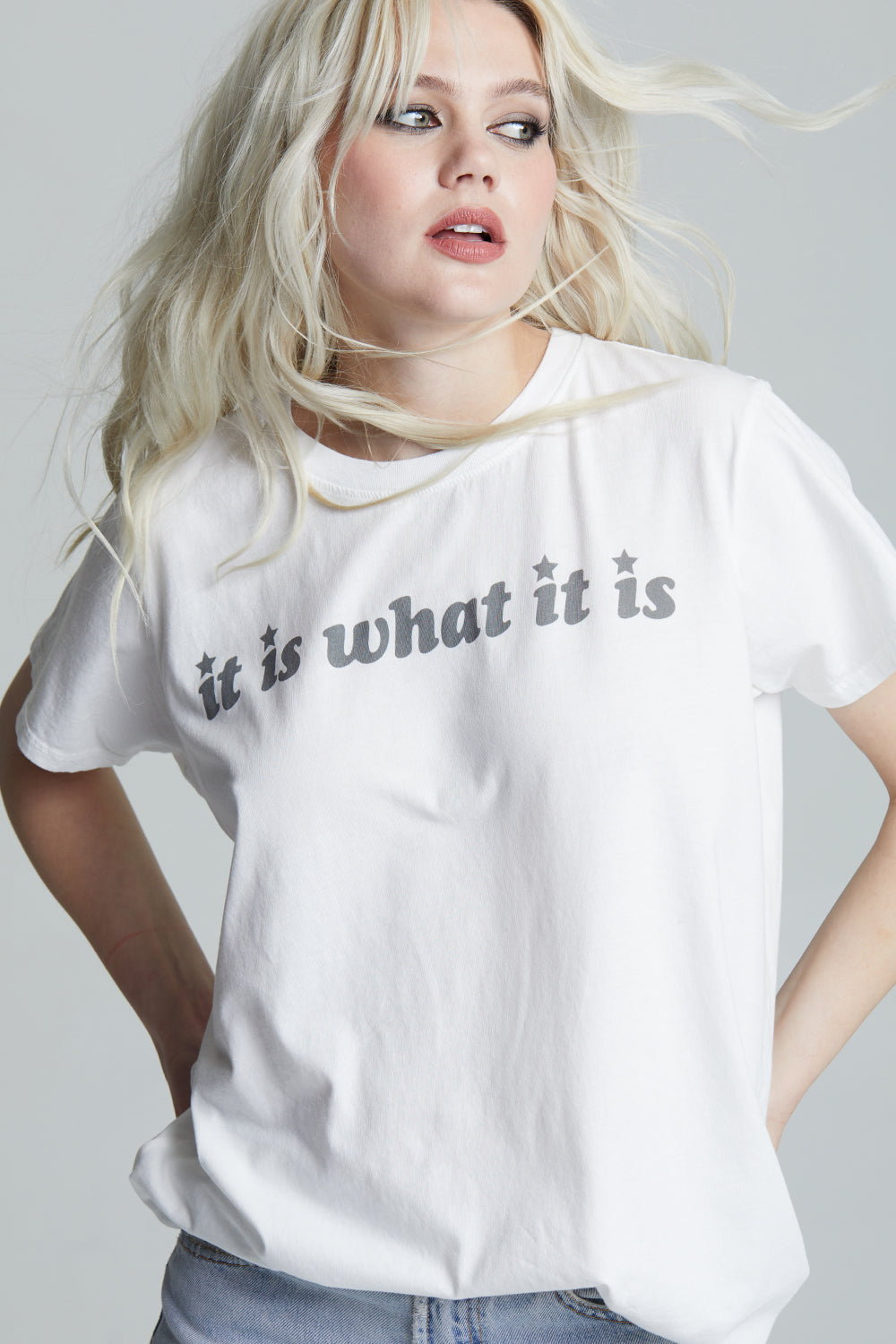 Unisex It Is What It Is T-shirt in White