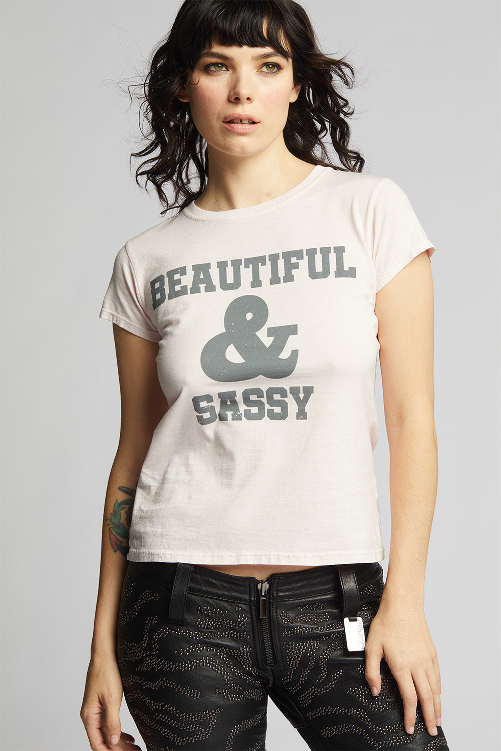 Women's Beautiful & Sassy Baby Tee in Petal