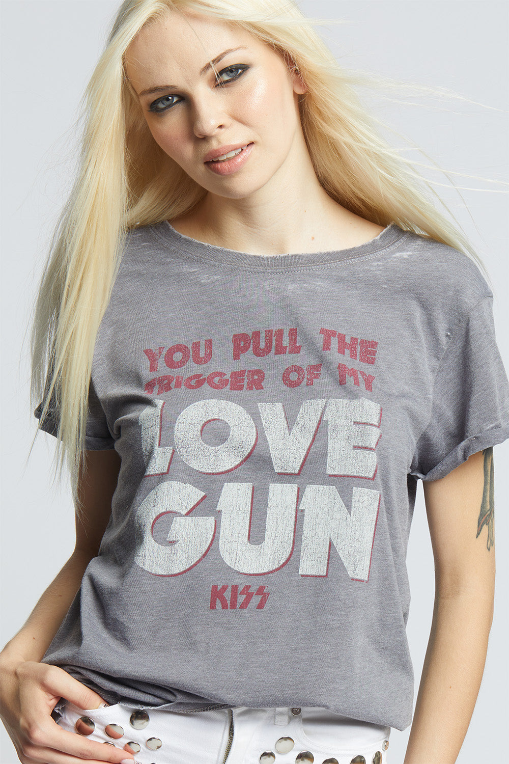 KISS "Love Gun" Lyric Tee