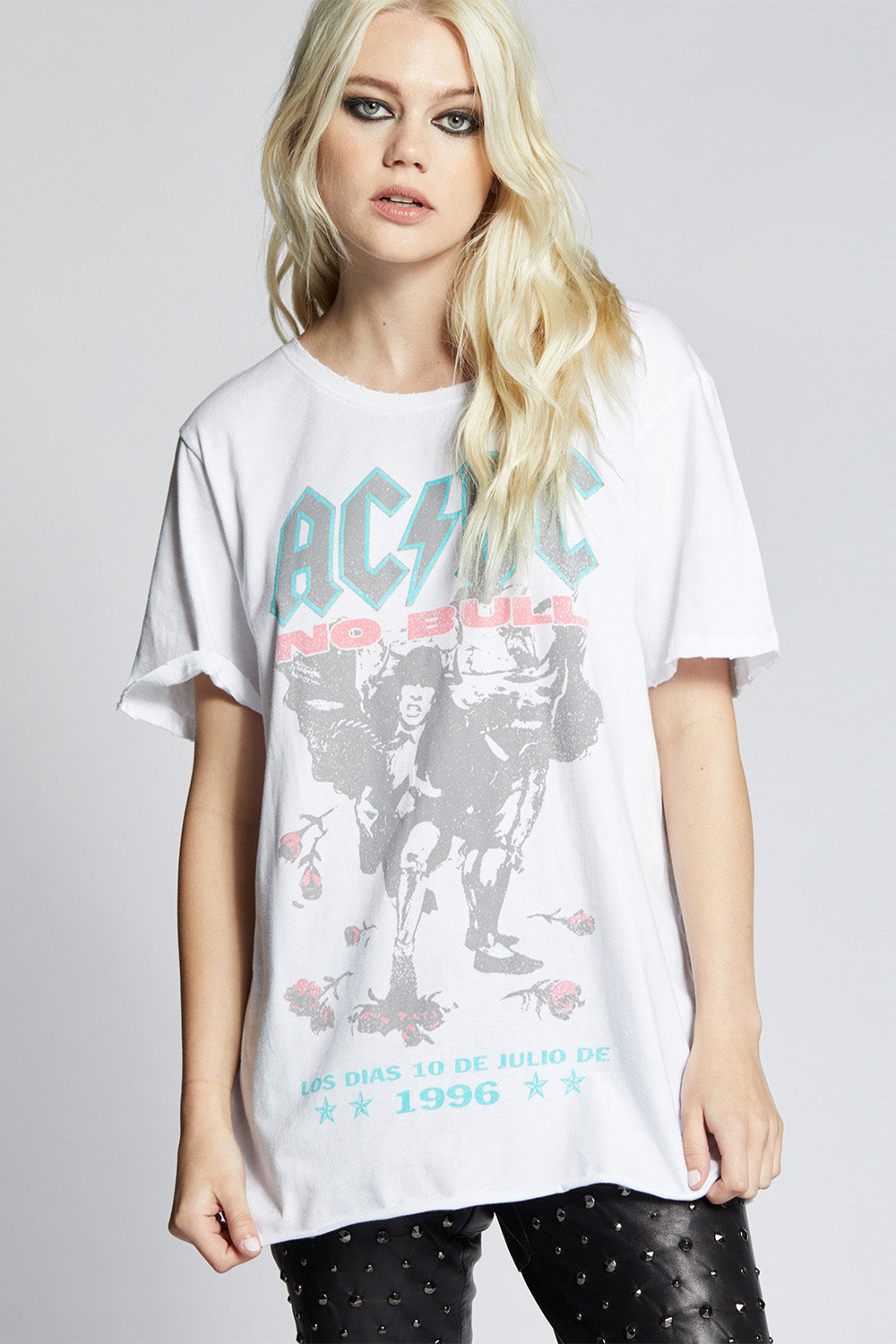 AC/DC No Bull Tour Vintage Graphic Boyfriend Tee