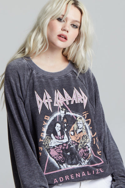 Def Leppard '93 Adrenalize World Tour Oversized Graphic Sweatshirt