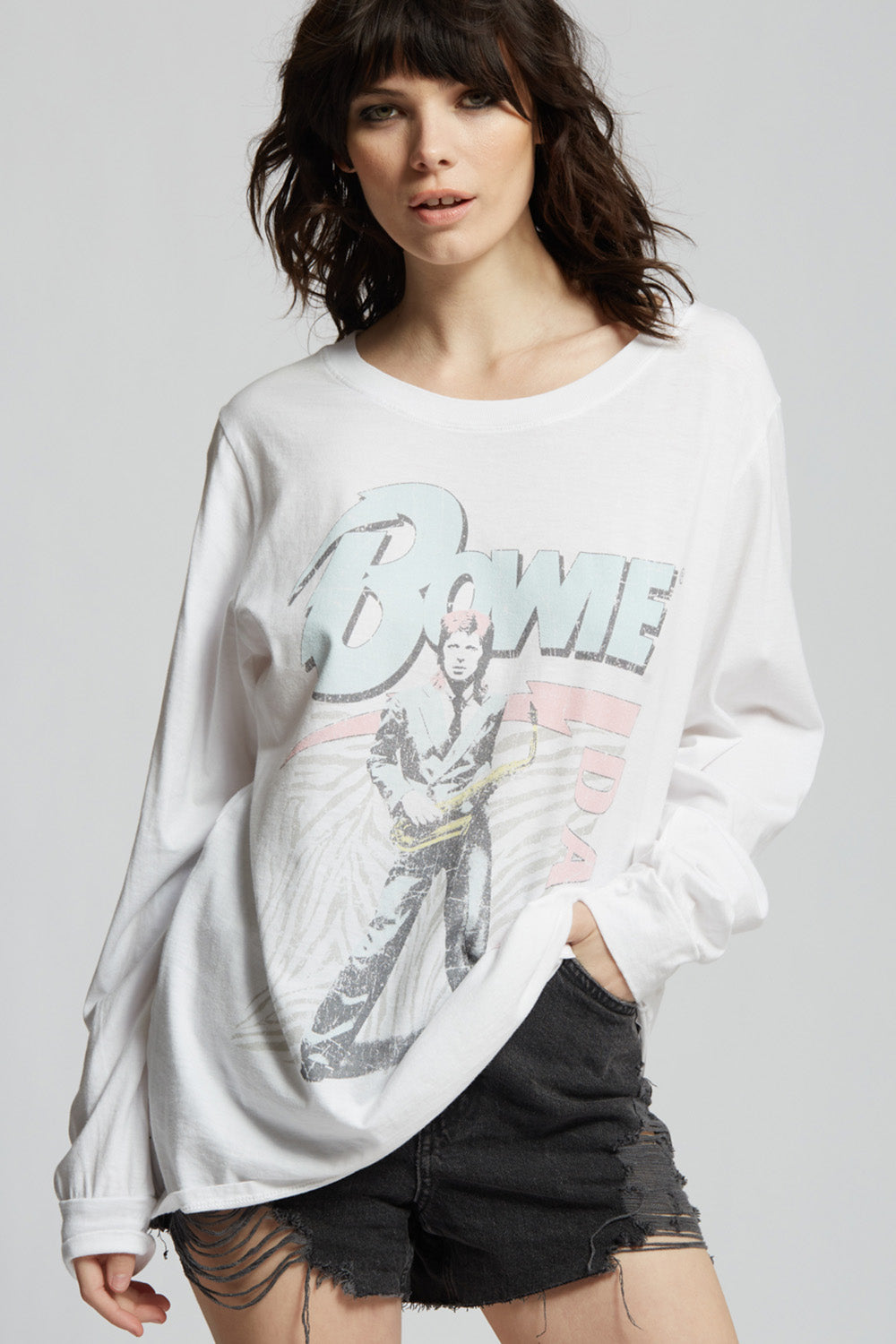 David Bowie Retro Long Sleeve Tee