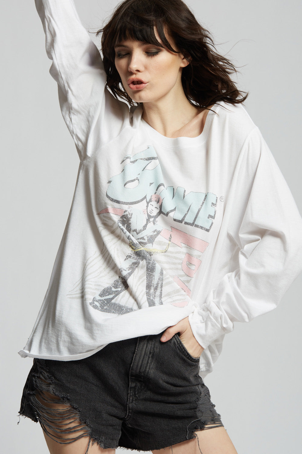 David Bowie Retro Long Sleeve Tee