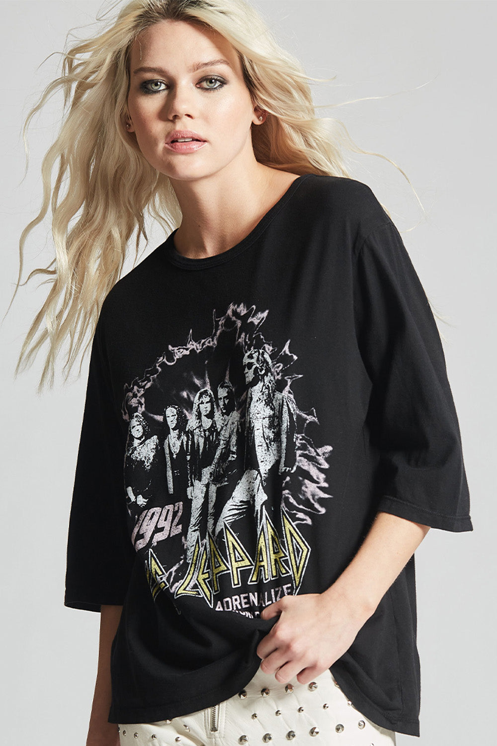 Def Leppard Adrenalize Boyfriend Tee