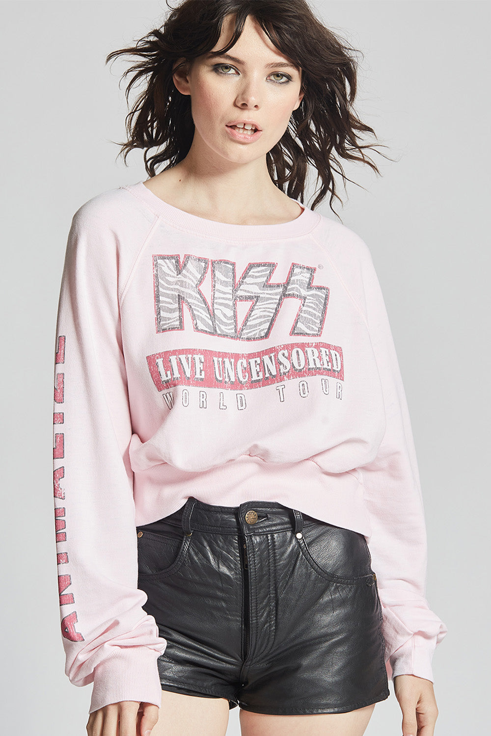 KISS Animalize Live Vintage Crop Sweatshirt