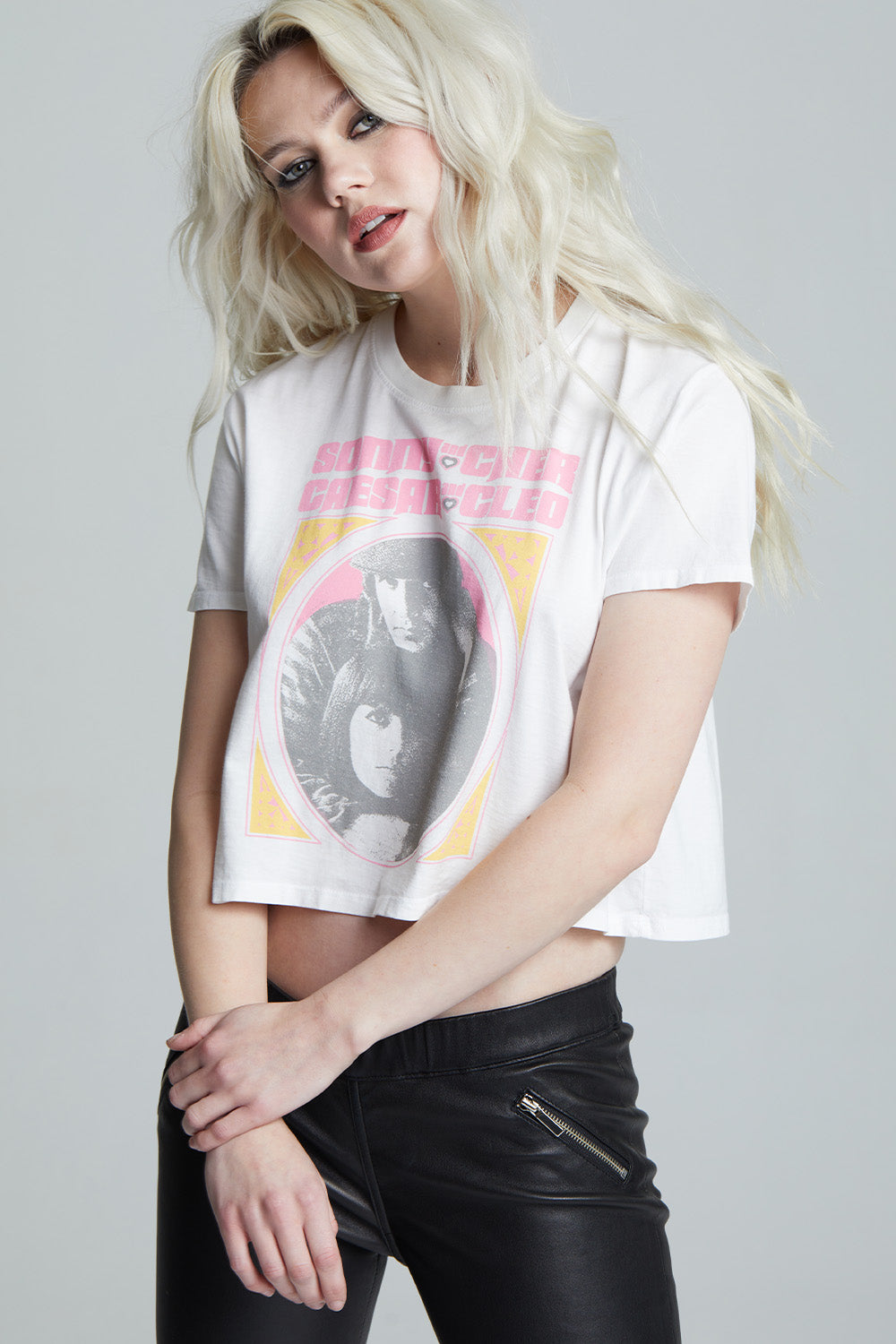 Sonny & Cher Don't Go Crop Tee