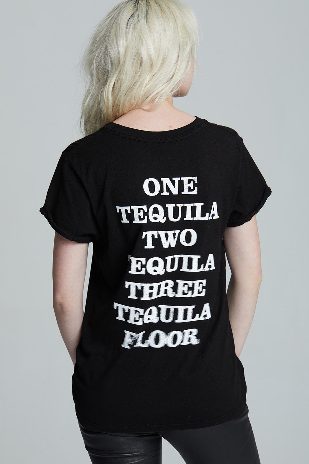 Tequila Por Favor Black Statement Tee