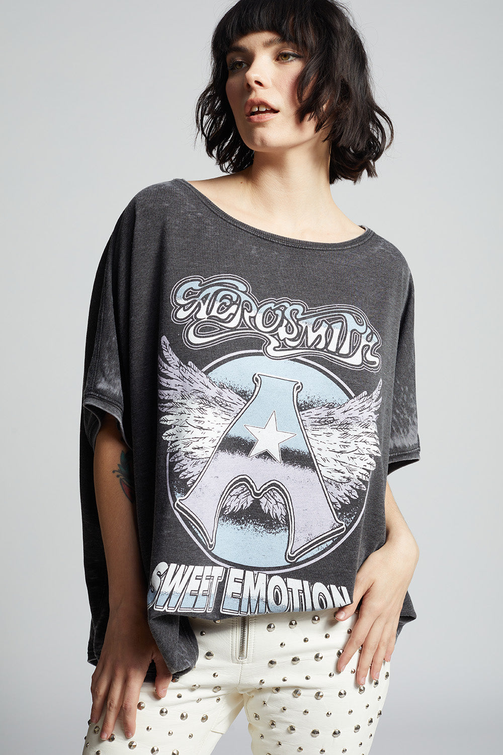 Women's Aerosmith Sweet Emotion One Size Sweatshirt in Black