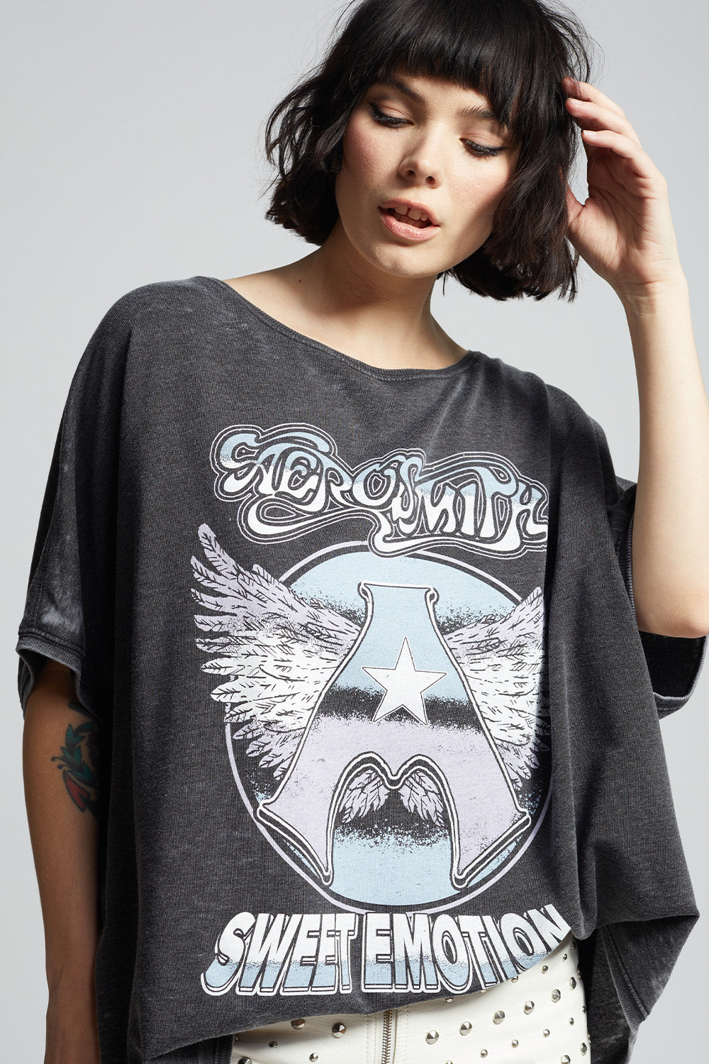 Women's Aerosmith Sweet Emotion One Size Sweatshirt in Black