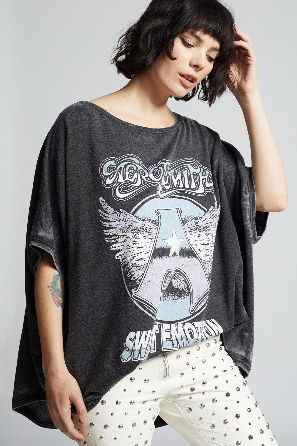 Women's Aerosmith Sweet Emotion One Size Sweatshirt in Black