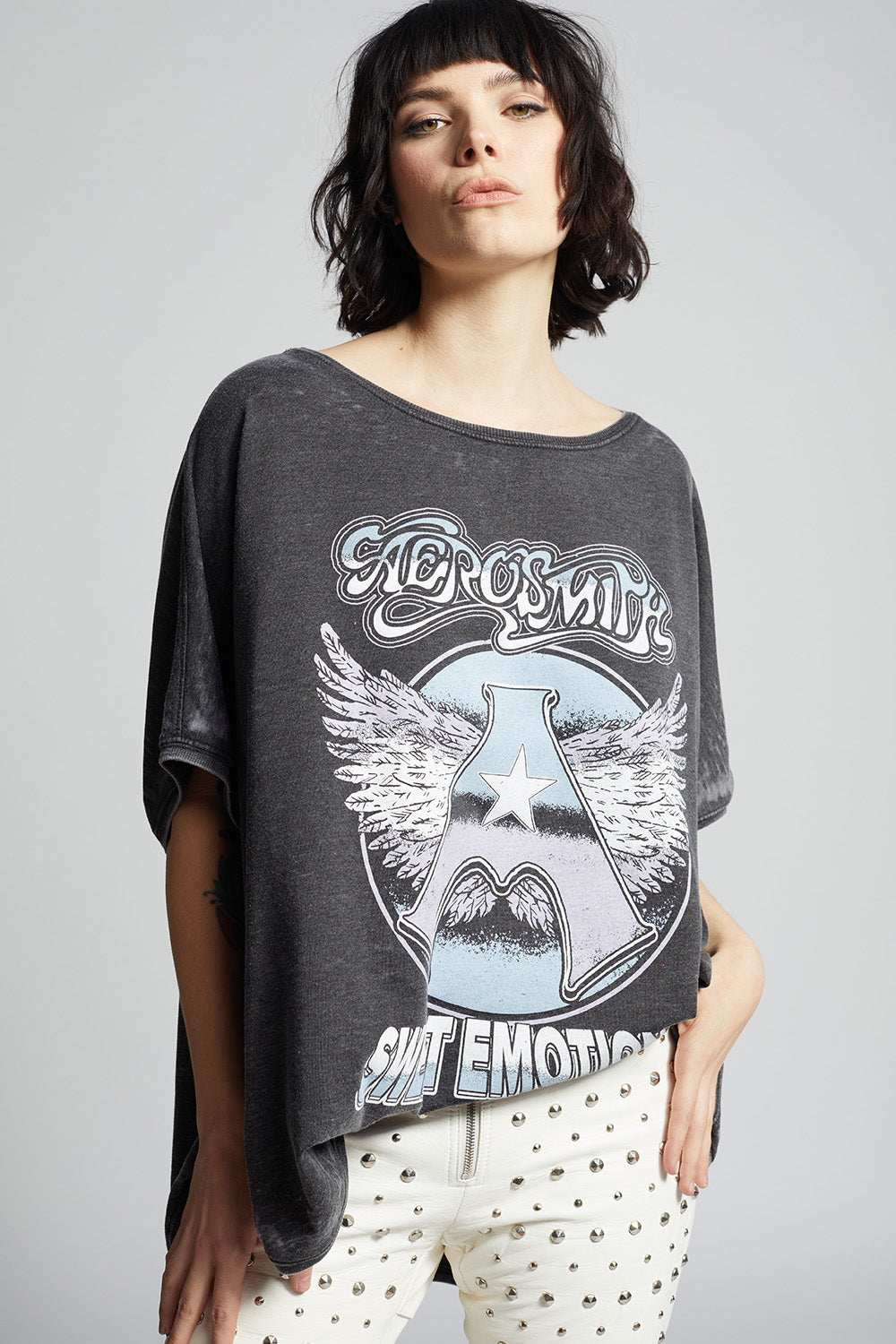 Women's Aerosmith Sweet Emotion One Size Sweatshirt in Black