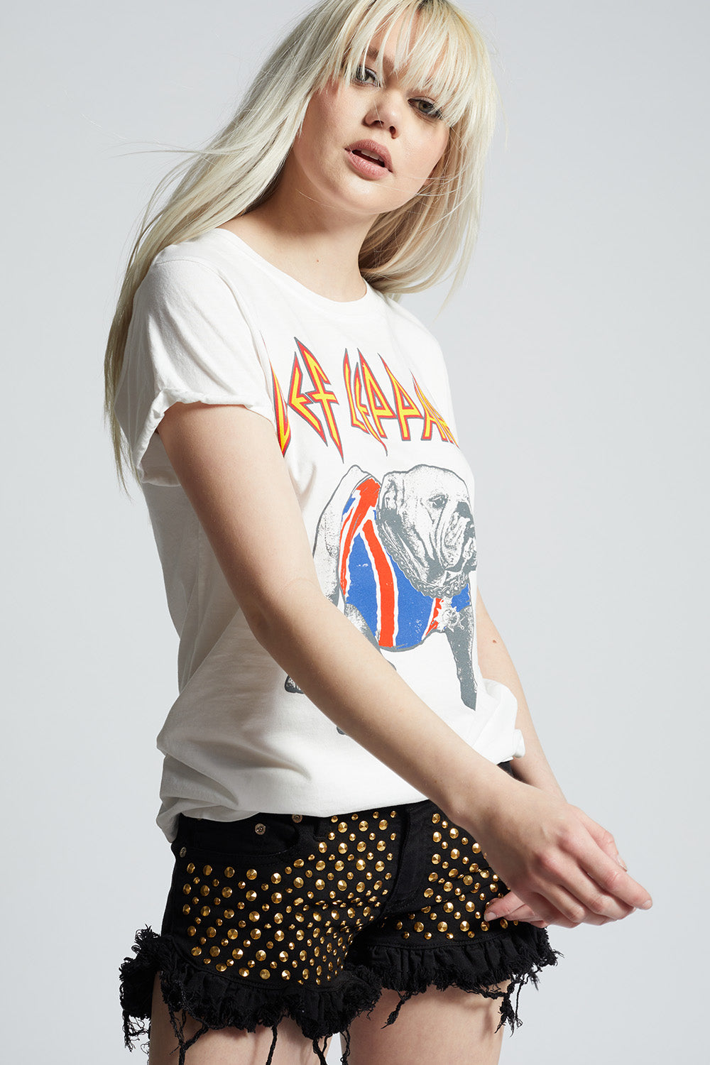 Def Leppard Bulldog Slim Fit Graphic Tee