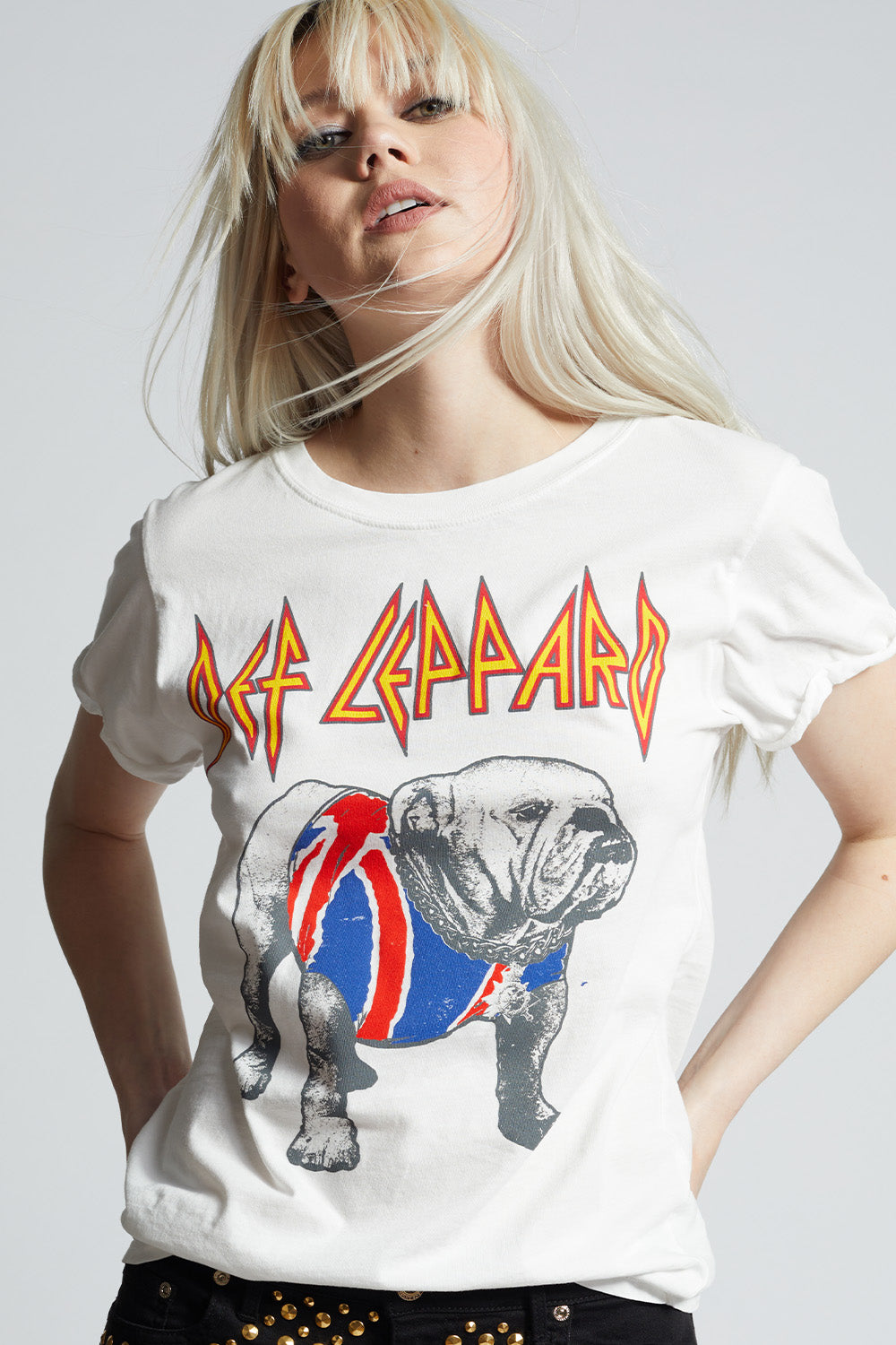 Def Leppard Bulldog Slim Fit Graphic Tee