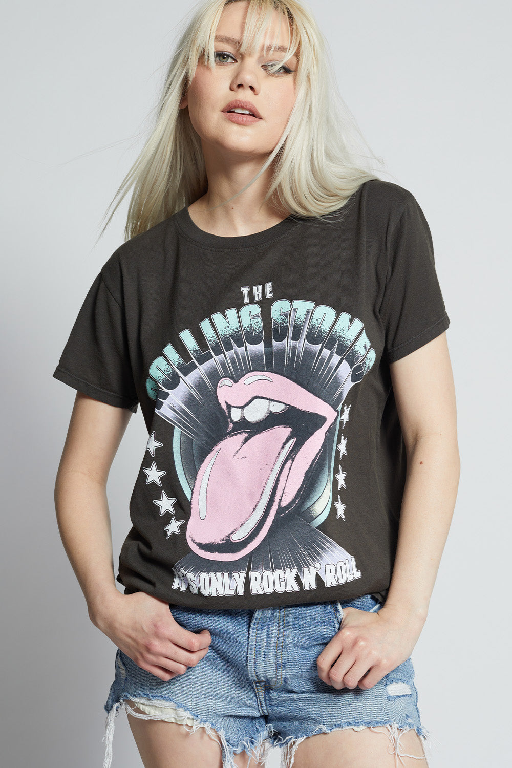 The Rolling Stones Rock N Roll Vintage Graphic Tee