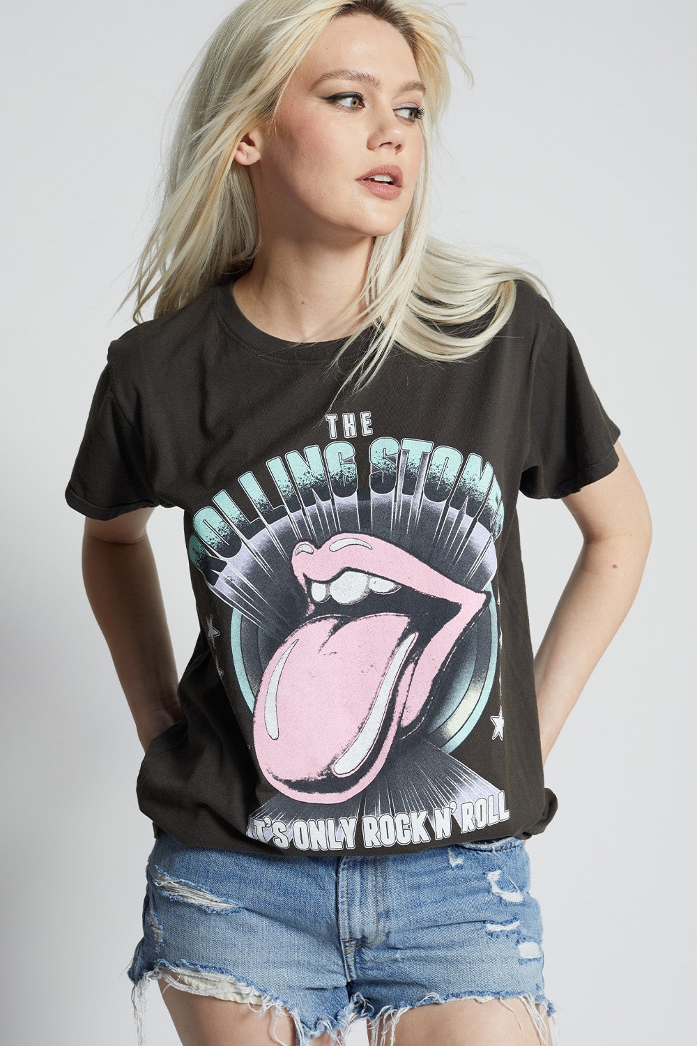 The Rolling Stones Rock N Roll Vintage Graphic Tee