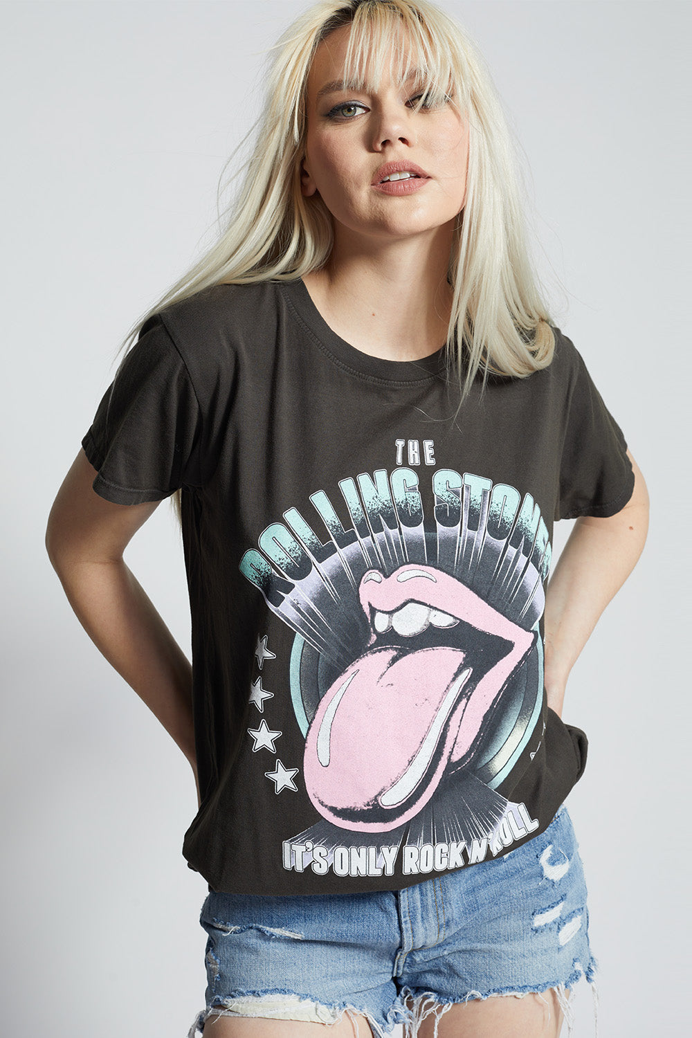 The Rolling Stones Rock N Roll Vintage Graphic Tee