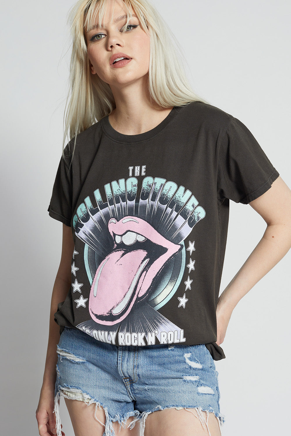 The Rolling Stones Rock N Roll Vintage Graphic Tee