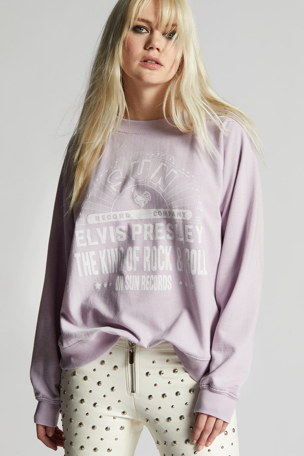 Sun Records X Elvis Presley King of Rock Sweatshirt