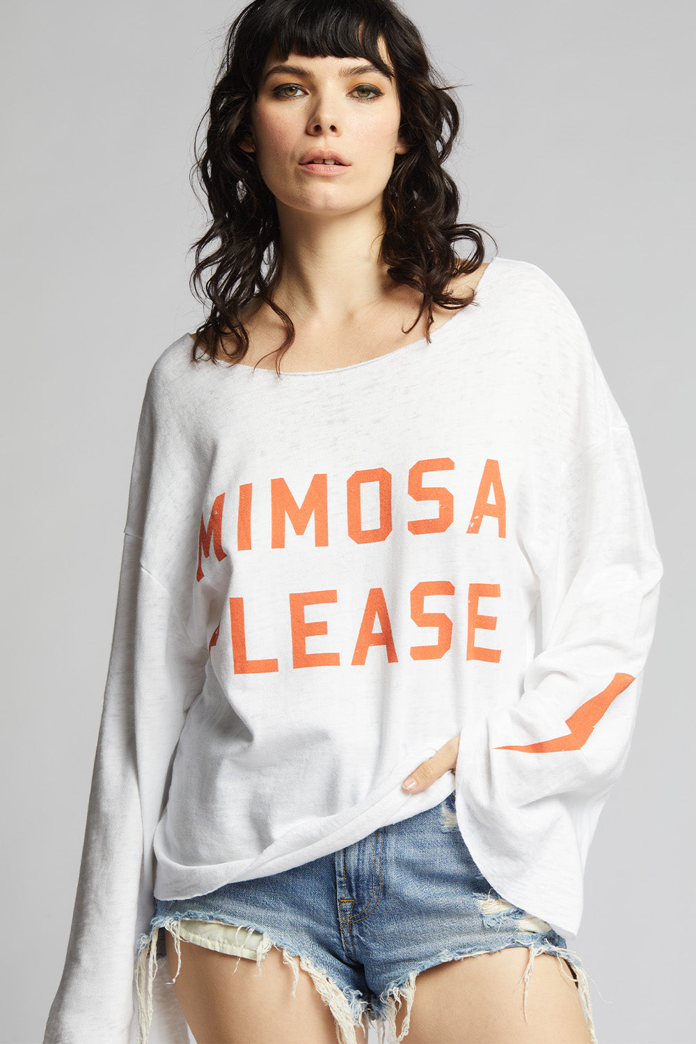 Mimosa Please Fleece Bell Sleeve