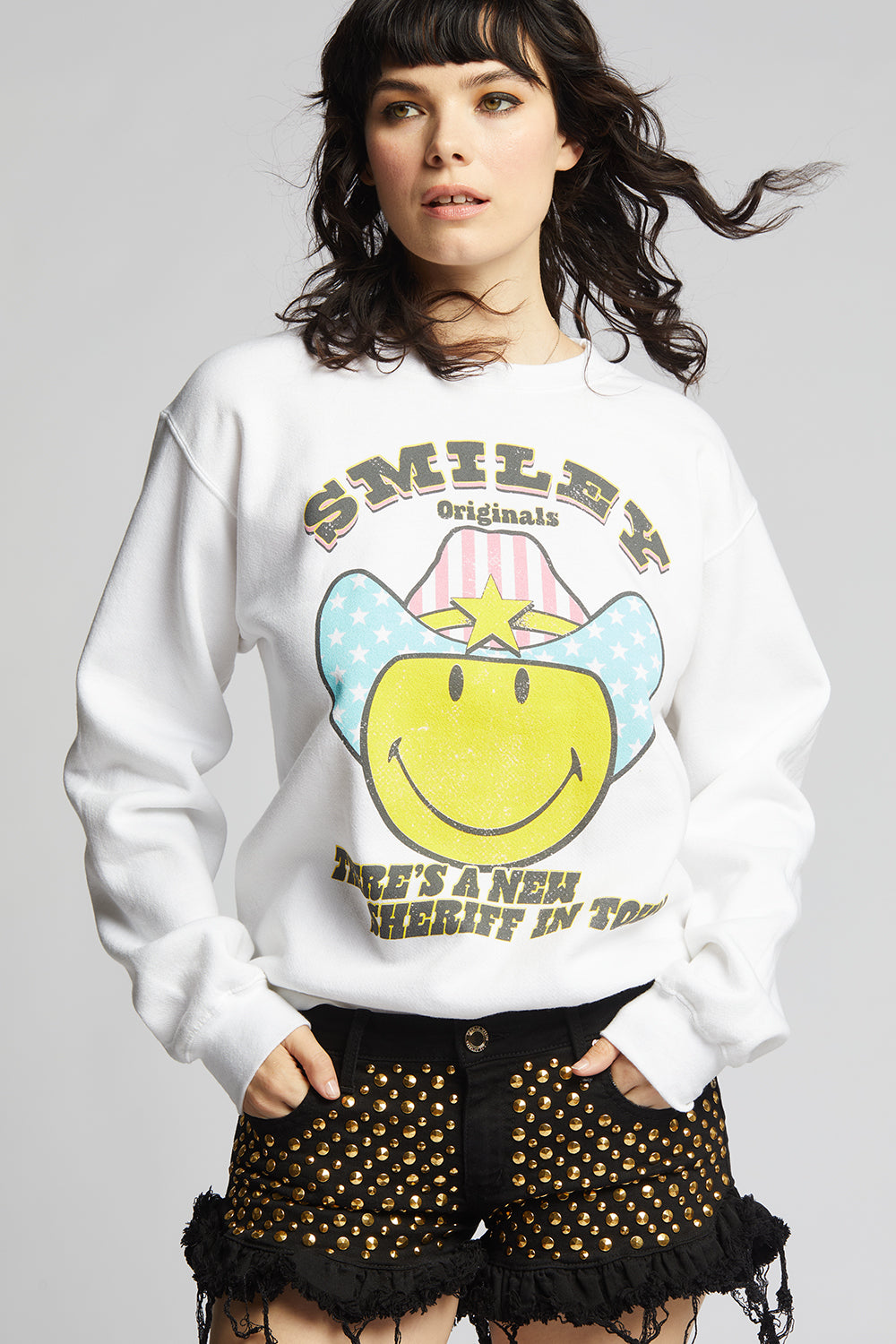 Smiley New Sheriff In Town Sweatshirt