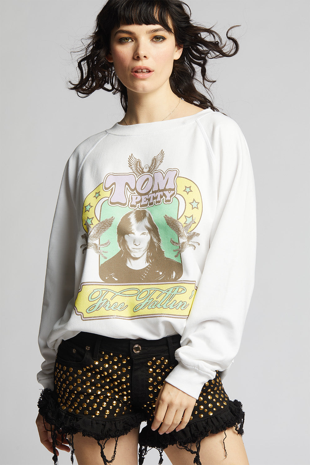 Tom Petty Free Fallin Vintage Oversized Sweatshirt