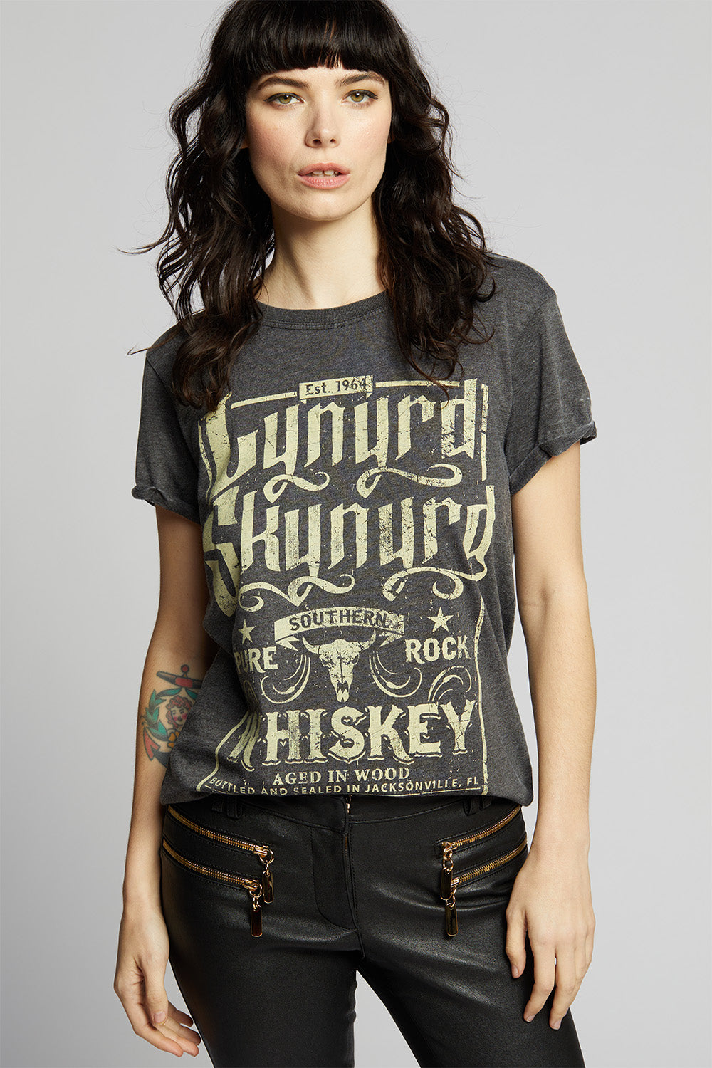 Lynyrd Skynyrd Whiskey Fitted Graphic Tee