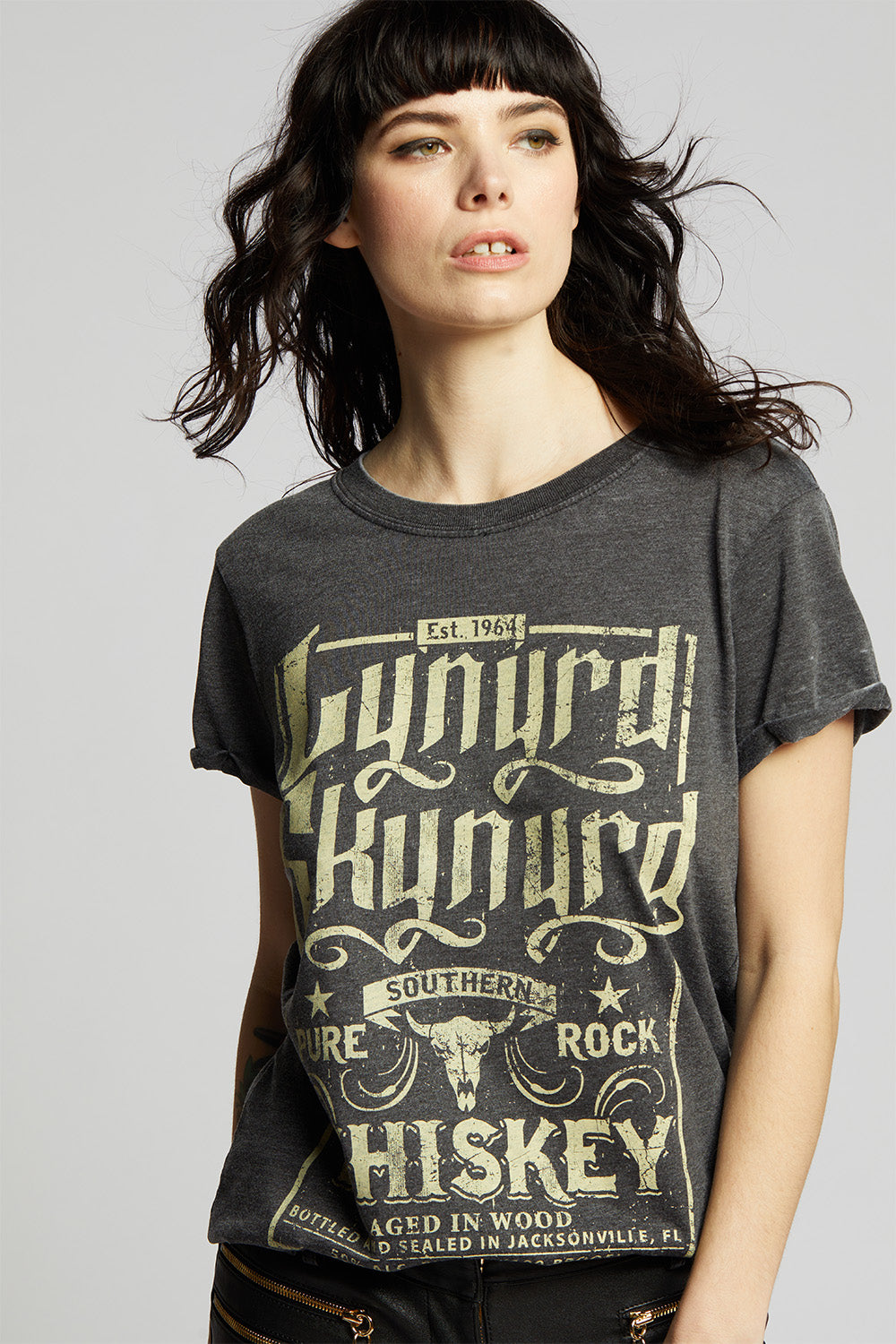 Lynyrd Skynyrd Whiskey Fitted Graphic Tee