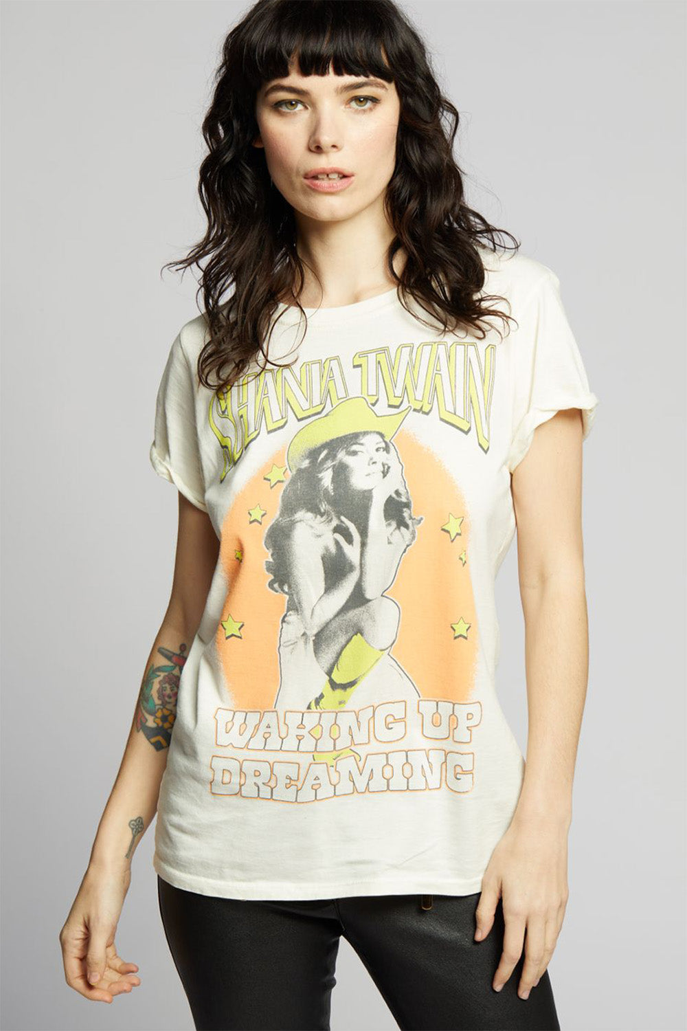 Pearl fitted Shania Twain Waking Up Dreaming t-shirt