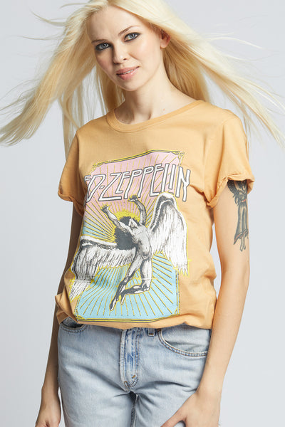 ヒステリックグラマー　led zeppelin design tee vintage 80s LED ZEPPELIN BLUE TIE DYED ICARUS 1984 SWAN SONG