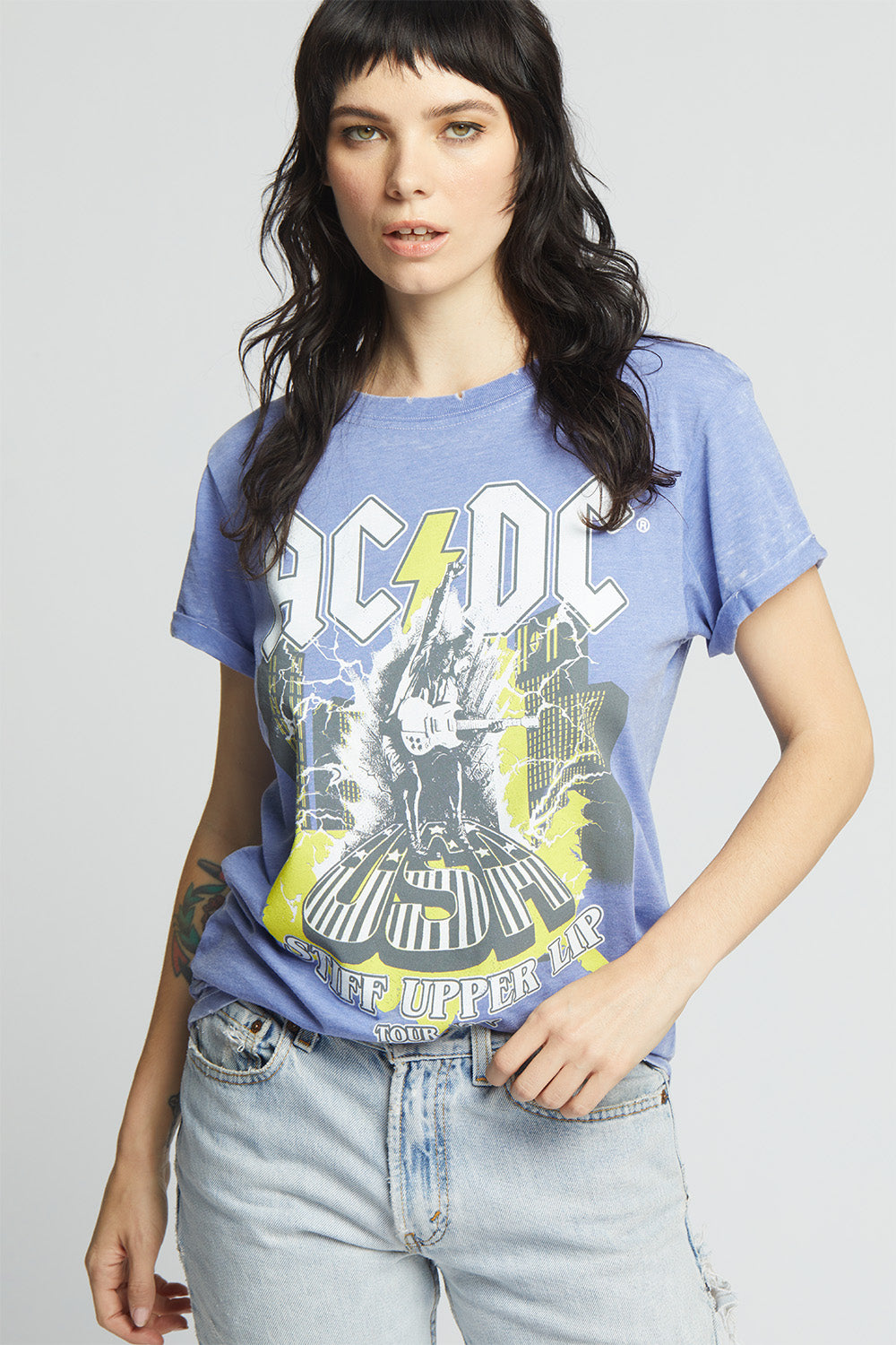 AC/DC Stiff Upper Lip Tour Vintage Graphic Tee