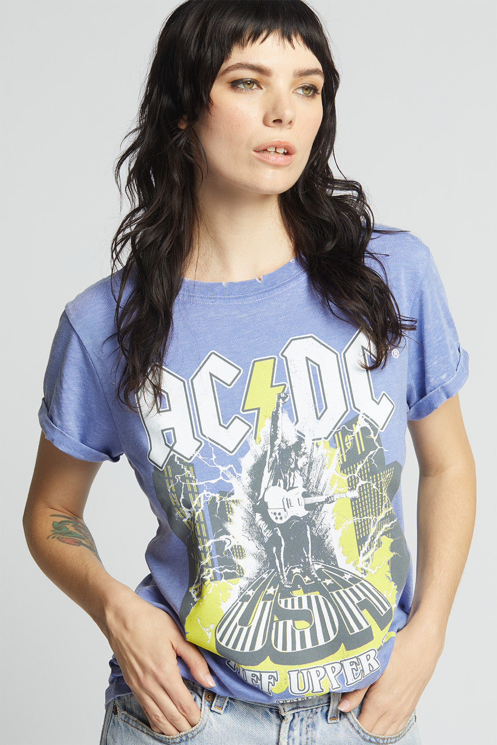 AC/DC Stiff Upper Lip Tour Vintage Graphic Tee