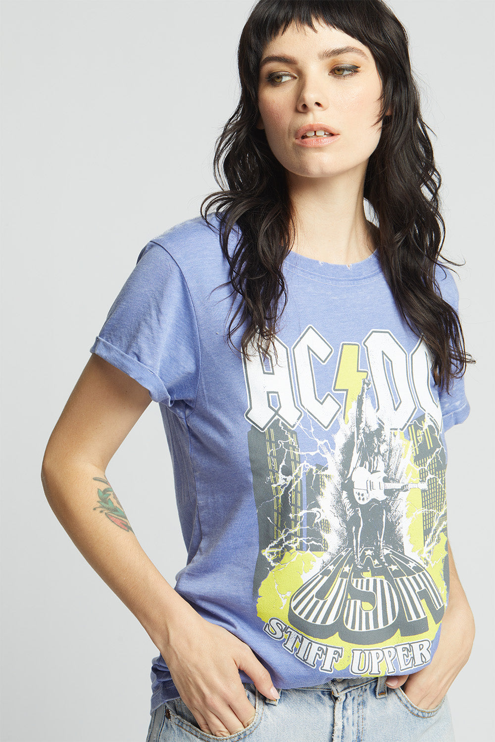 AC/DC Stiff Upper Lip Tour Vintage Graphic Tee