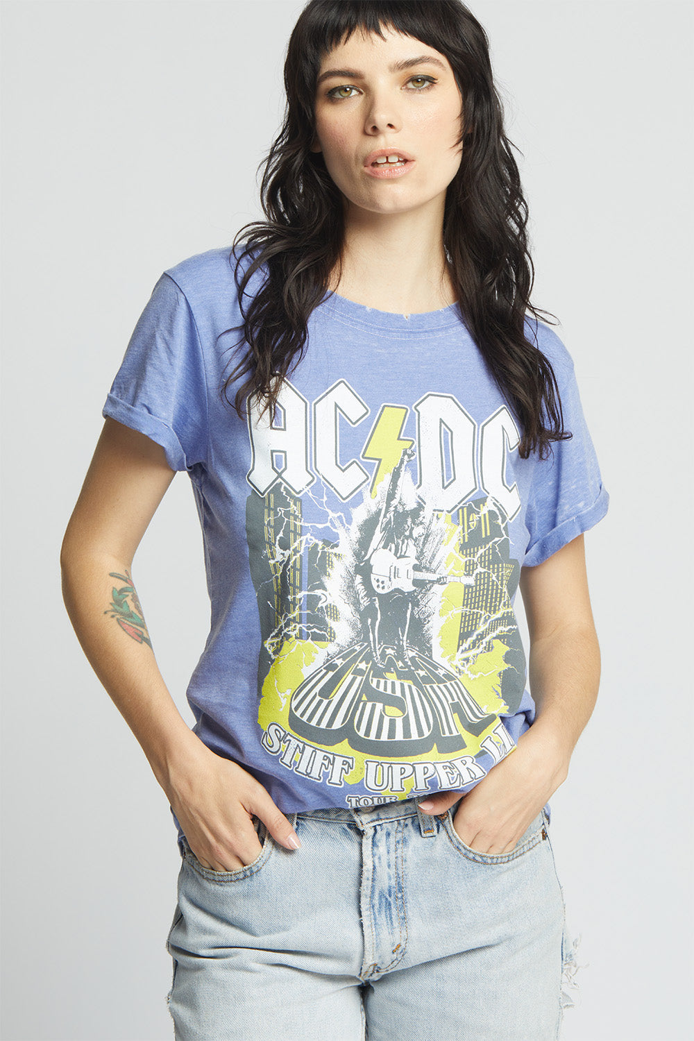 AC/DC Stiff Upper Lip Tour Vintage Graphic Tee
