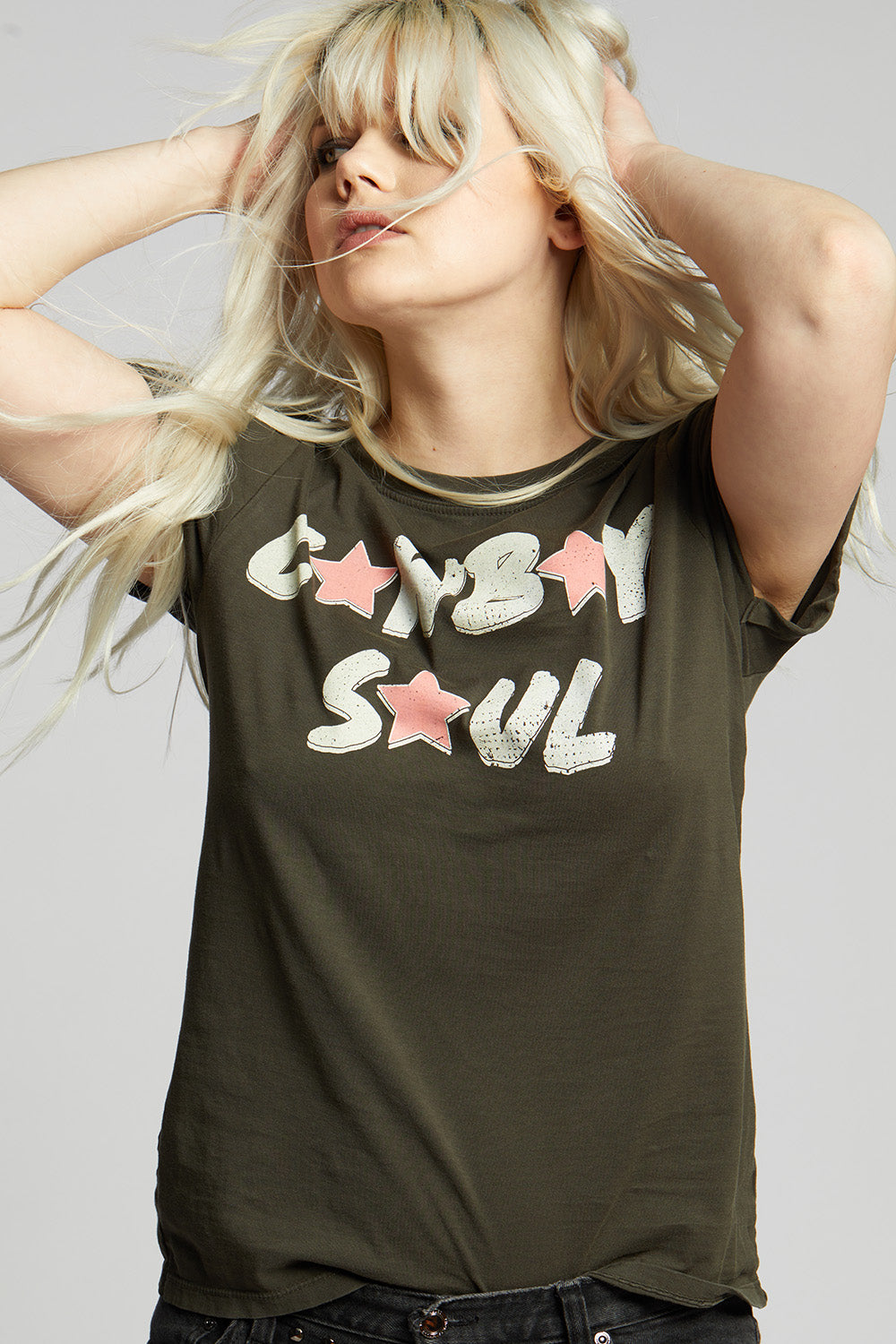Cowboy Soul Vintage Inspired Fitted Tee