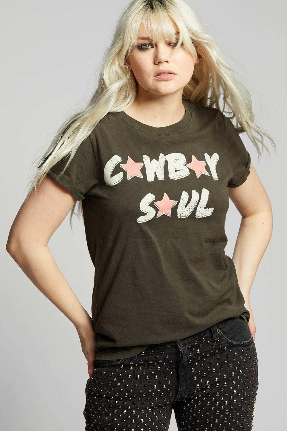Cowboy Soul Vintage Inspired Fitted Tee