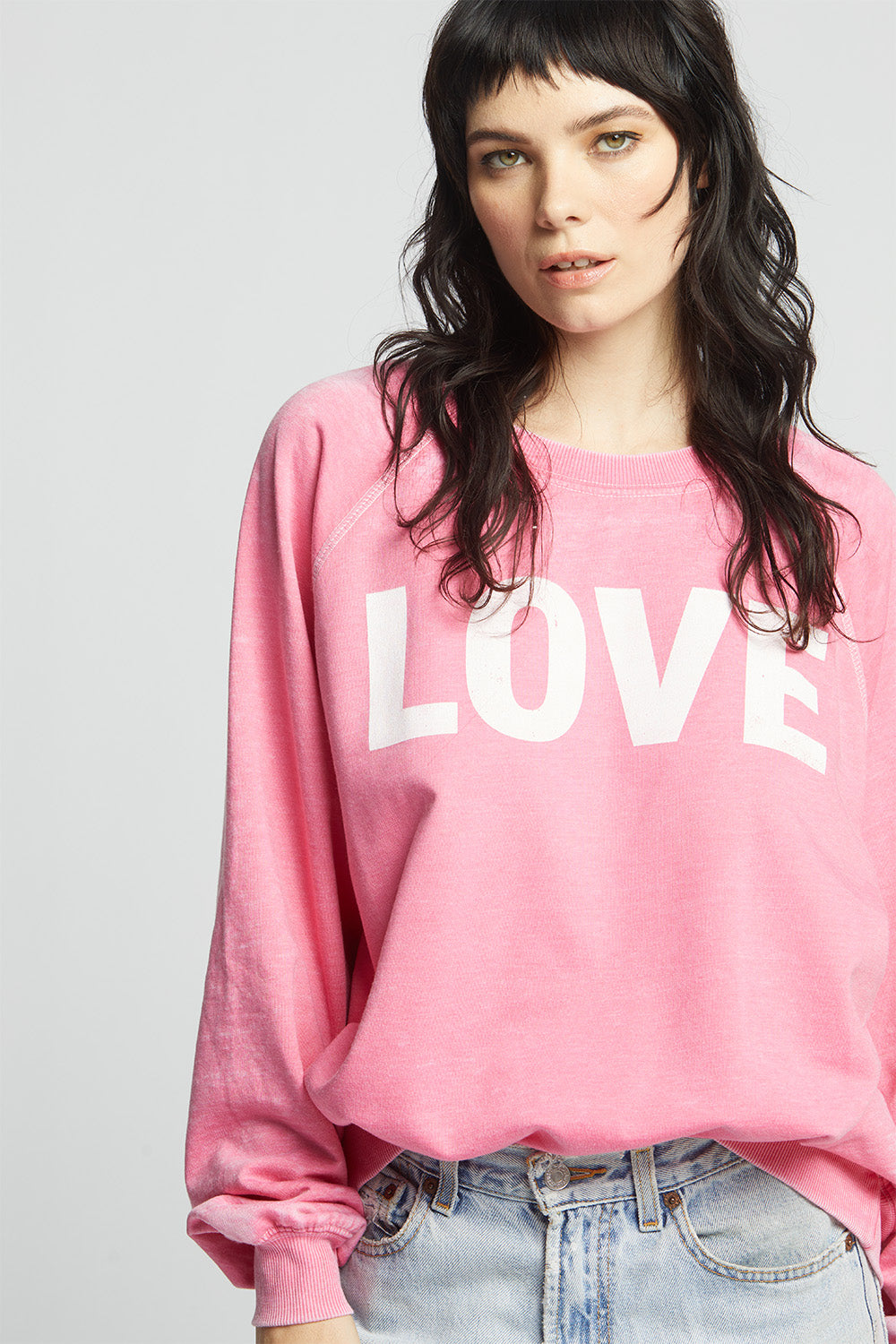 Love Vintage Washed Oversized Sweatshirt