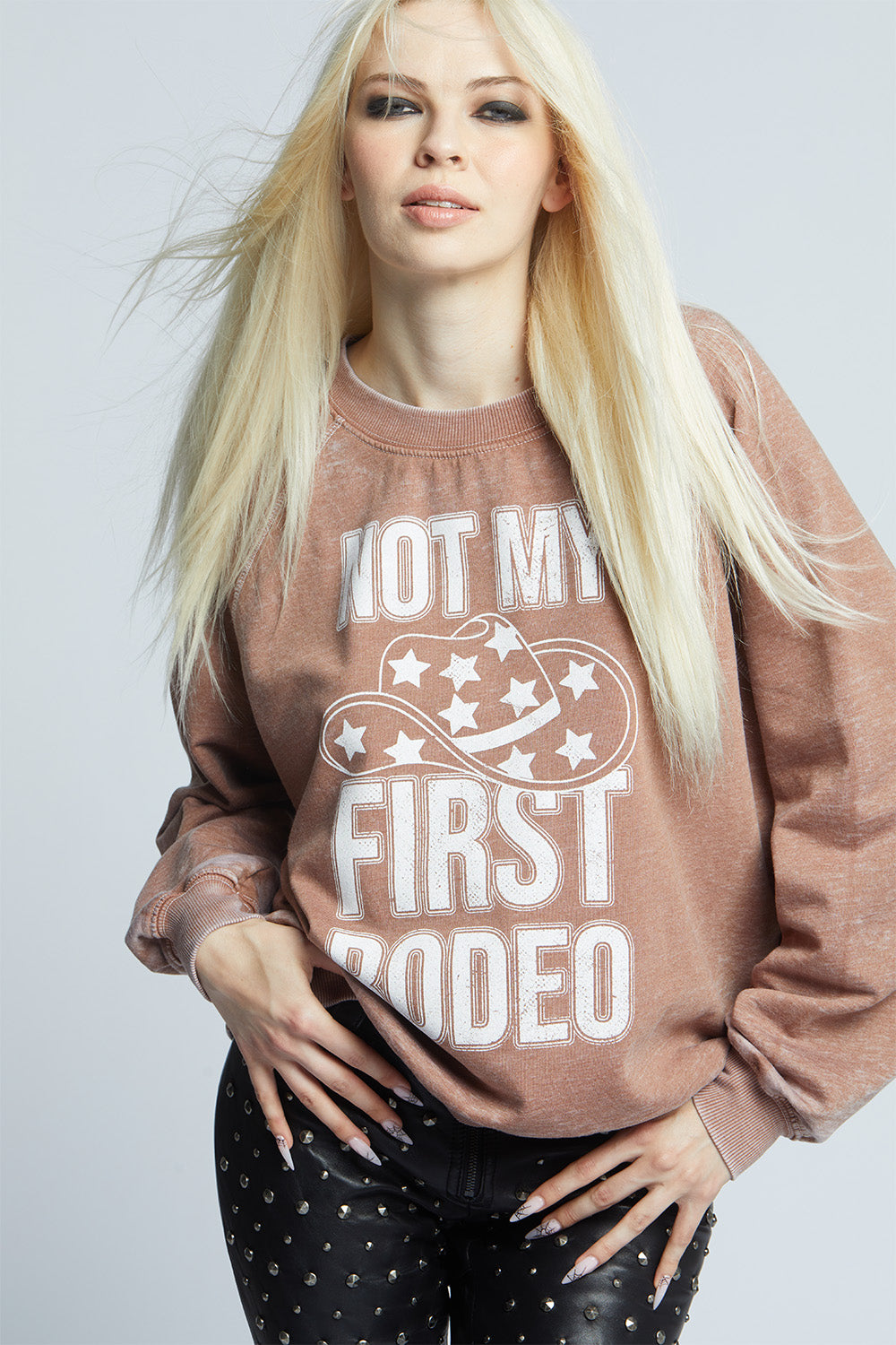 Not My First Rodeo Oversized Crewneck Sweatshirt