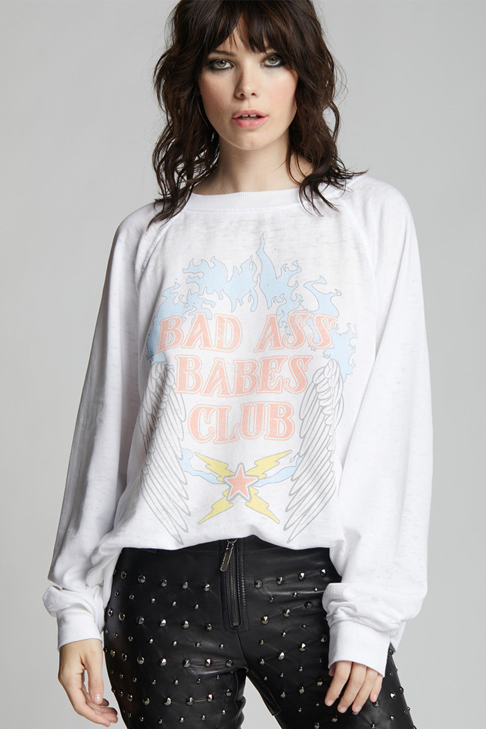 Bad Ass Babe’s Club Oversized Retro Graphic Sweatshirt