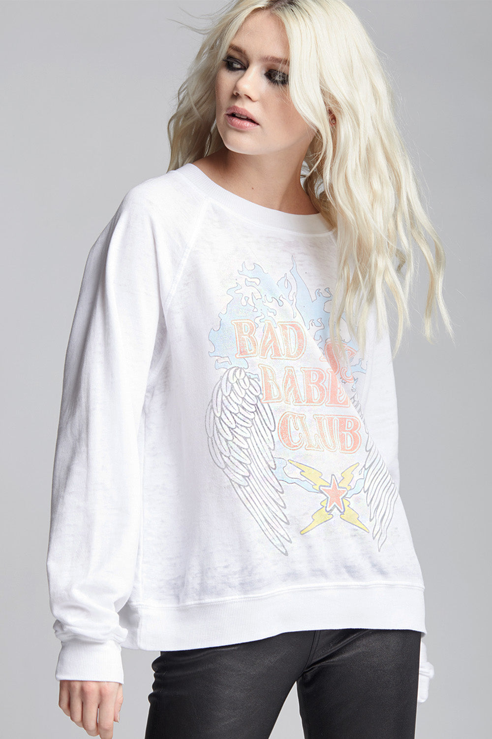 Bad Ass Babe’s Club Oversized Retro Graphic Sweatshirt