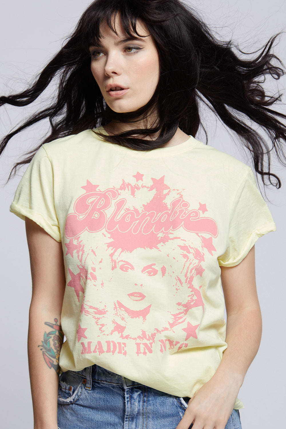 Blondie NYC Pink Stars Tee