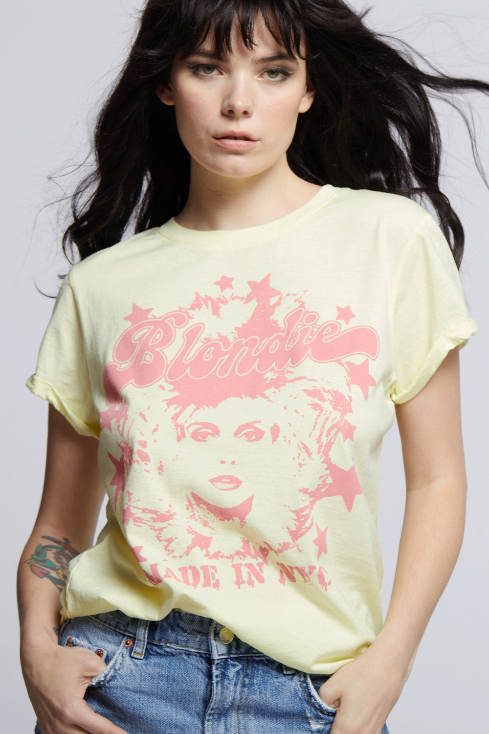 Blondie NYC Pink Stars Tee