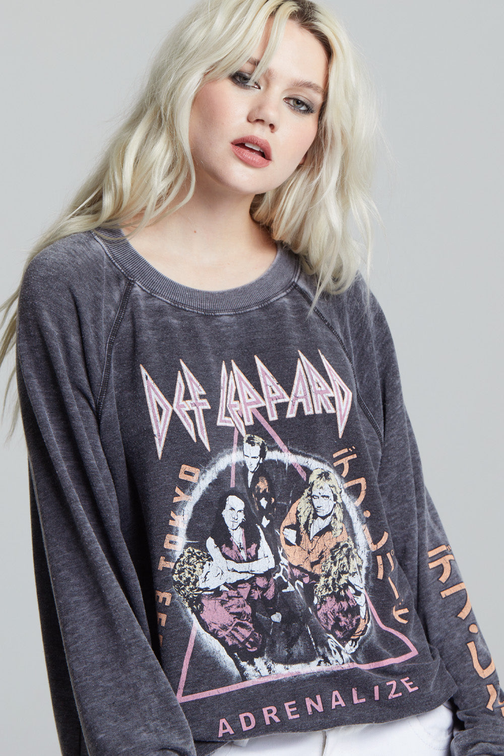 Def Leppard ‘93 Adrenalize World Tour Oversized Graphic Sweatshirt