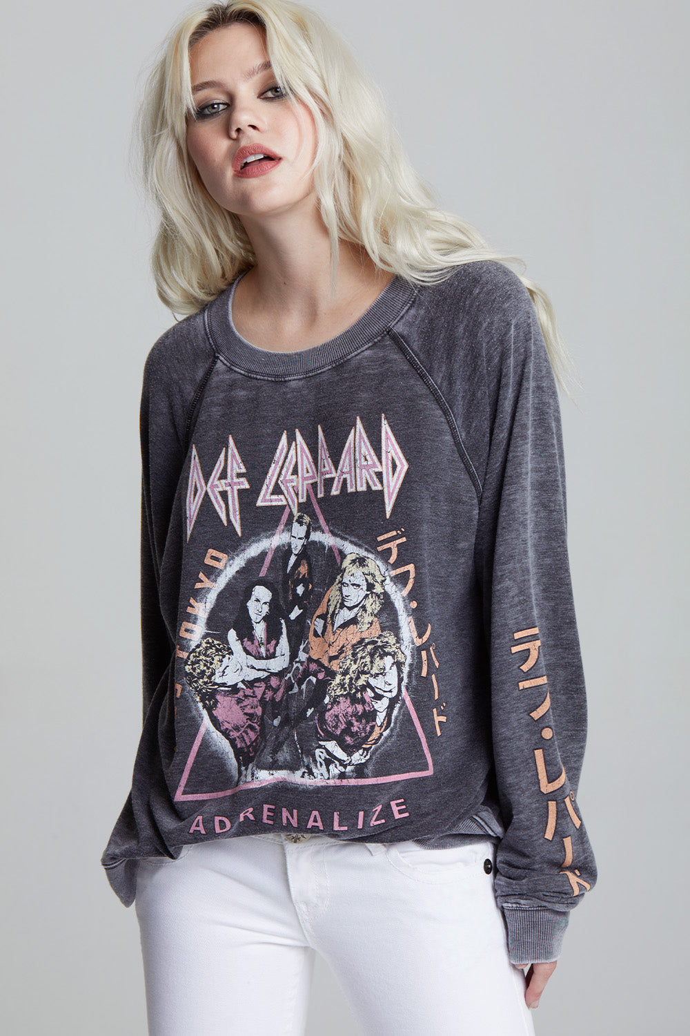 Def Leppard ‘93 Adrenalize World Tour Oversized Graphic Sweatshirt