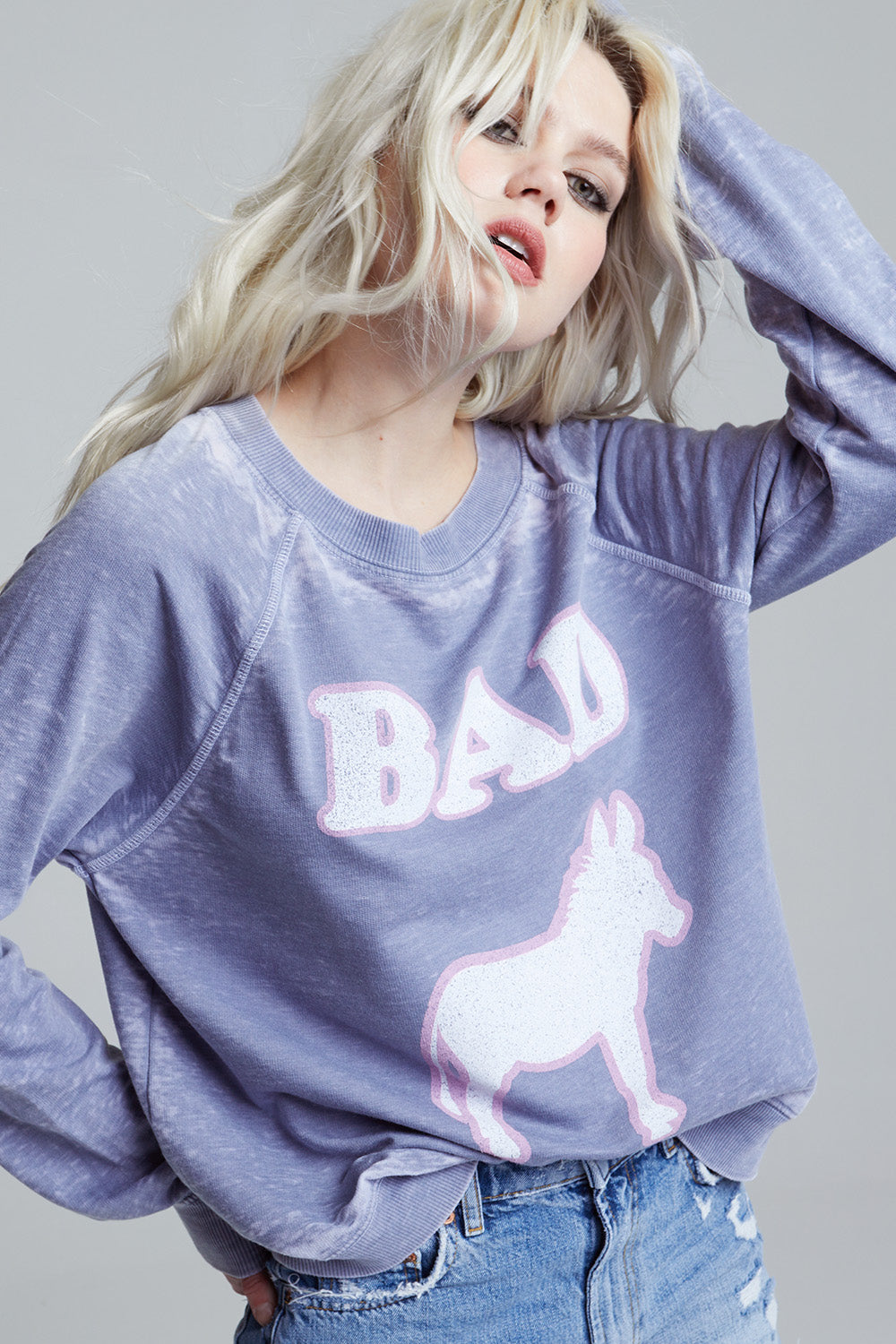 Bad A** Oversized Graphic Sweatshirt