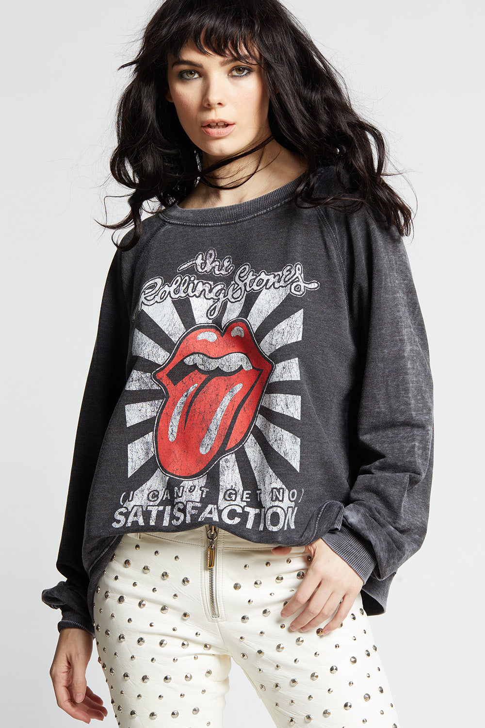 The Rolling Stones I Can't Get No Satisfaction Oversized Sweatshirt